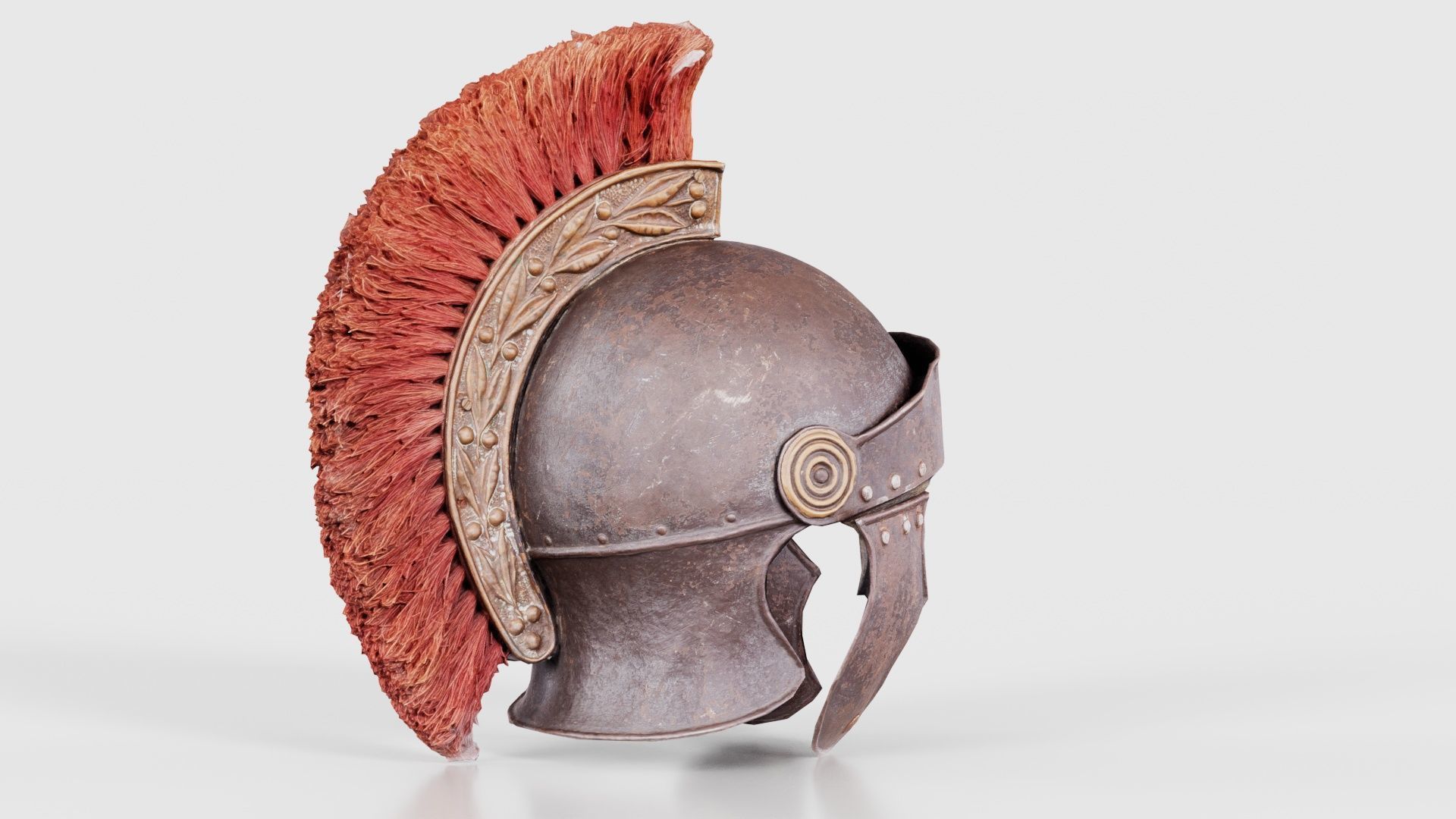 Roman Helmet Low-poly 3D model_19