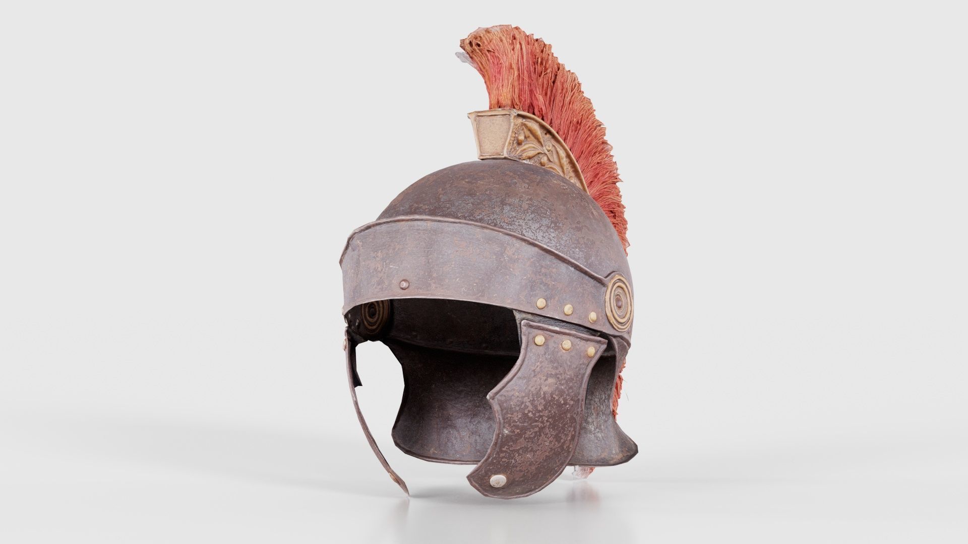 Roman Helmet Low-poly 3D model_26