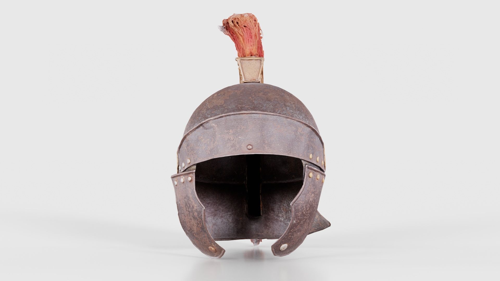 Roman Helmet Low-poly 3D model_15