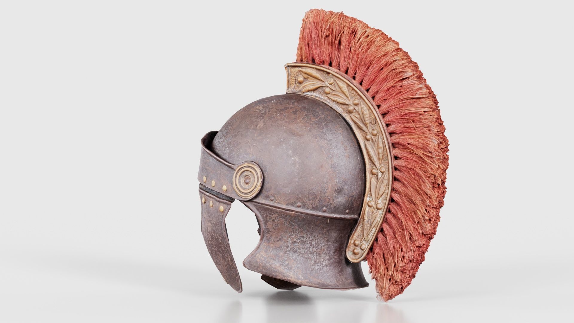 Roman Helmet Low-poly 3D model_23
