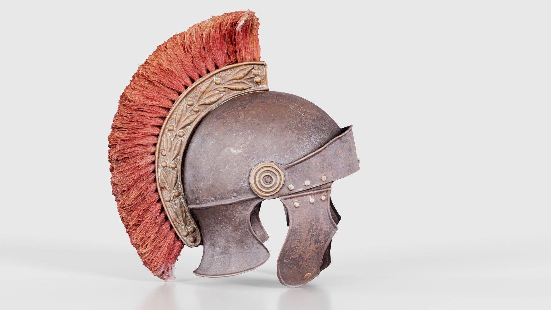Roman Helmet Low-poly 3D model_18