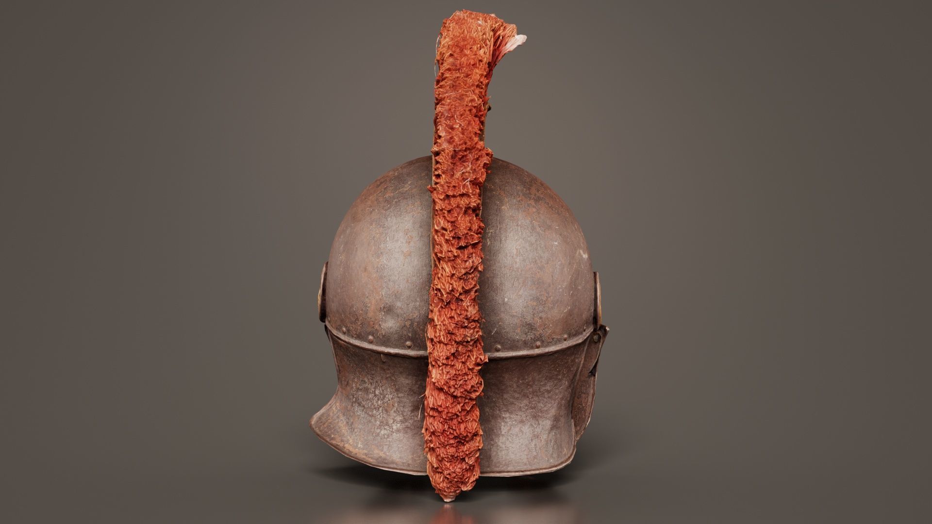 Roman Helmet Low-poly 3D model_5