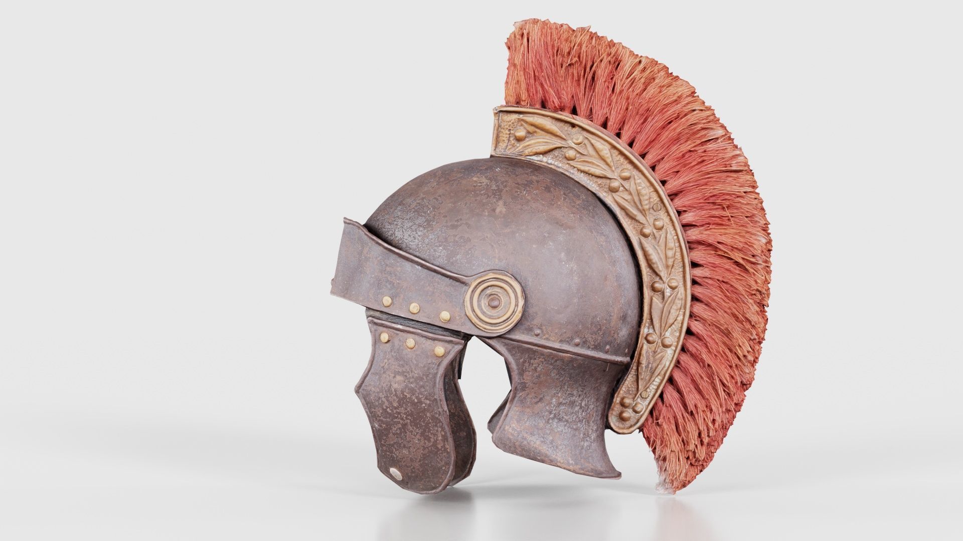 Roman Helmet Low-poly 3D model_24