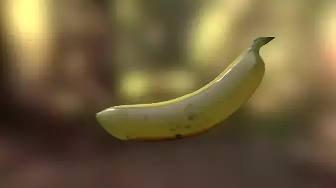 Realistic Banana Low Poly