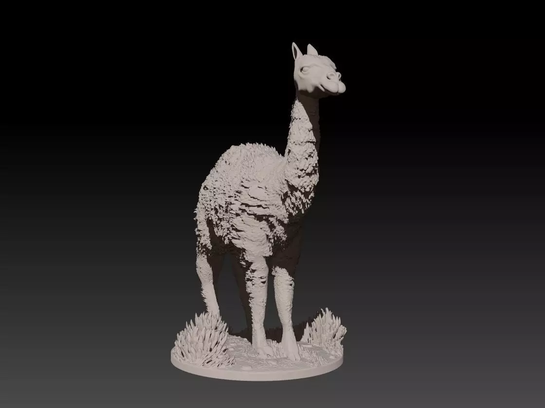Guanaco patagonico 3D print model_0