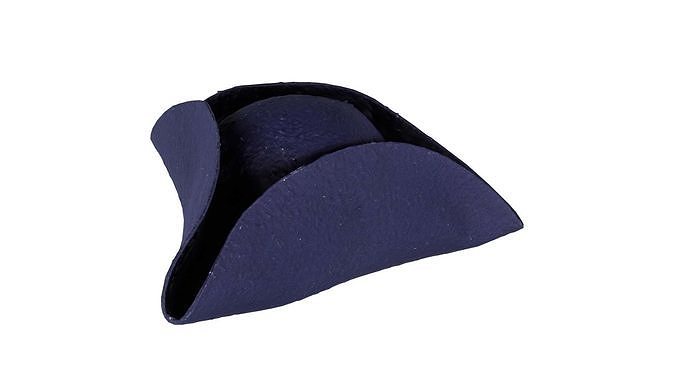 Triangle Hat Plain Low-poly 3D model