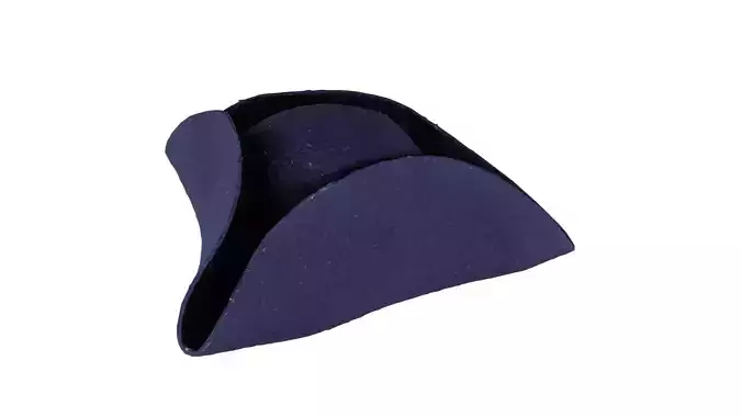 Triangle Hat Plain Low-poly 3D model
