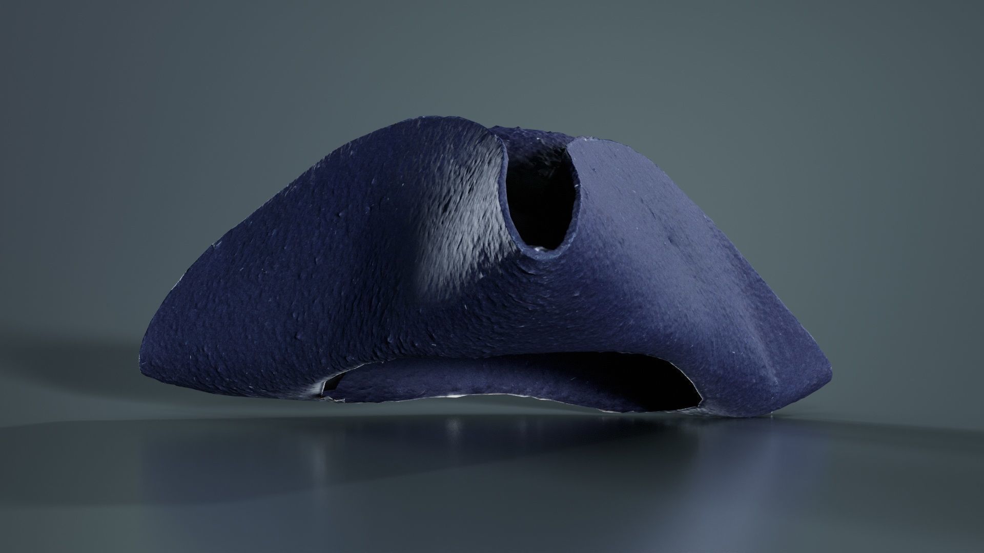 Triangle Hat Plain Low-poly 3D model_2