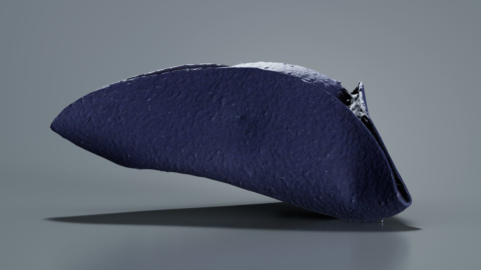 Triangle Hat Plain Low-poly 3D model_3