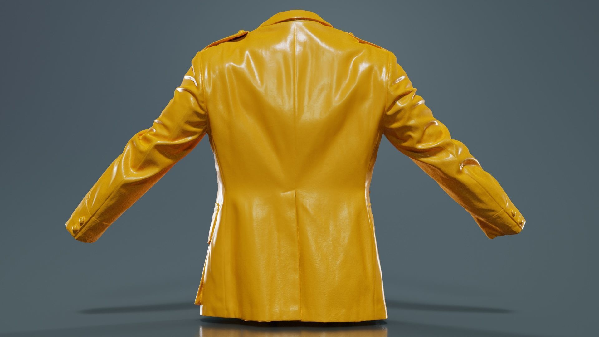 Army Jacket Low-poly 3D model_13