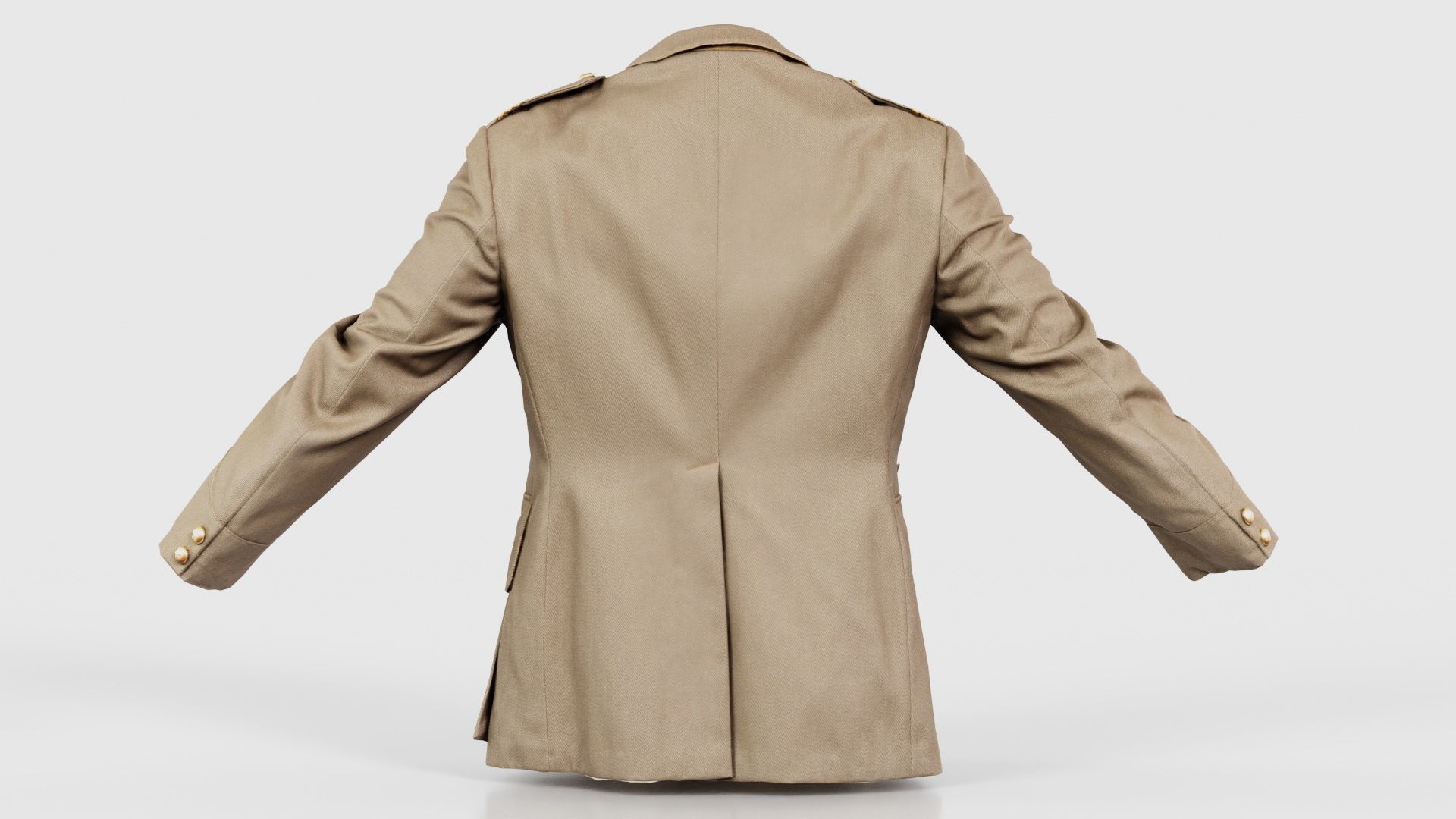 Army Jacket Low-poly 3D model_21