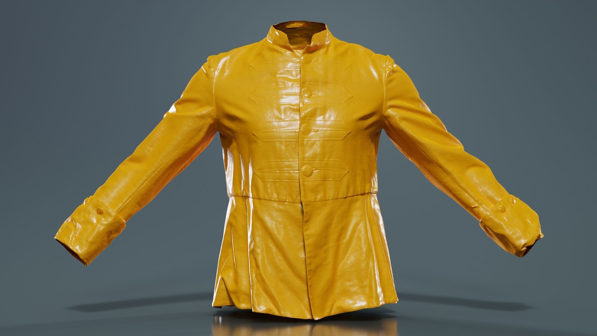 Arrow Jacket Closed Low-poly 3D model_12