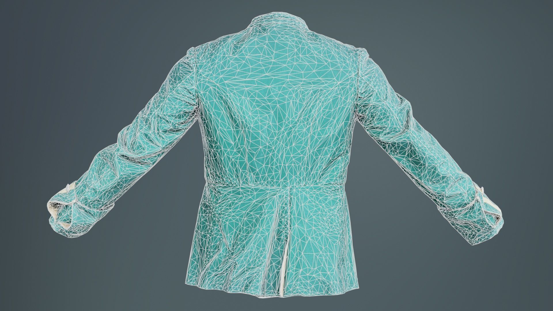 Arrow Jacket Closed Low-poly 3D model_10