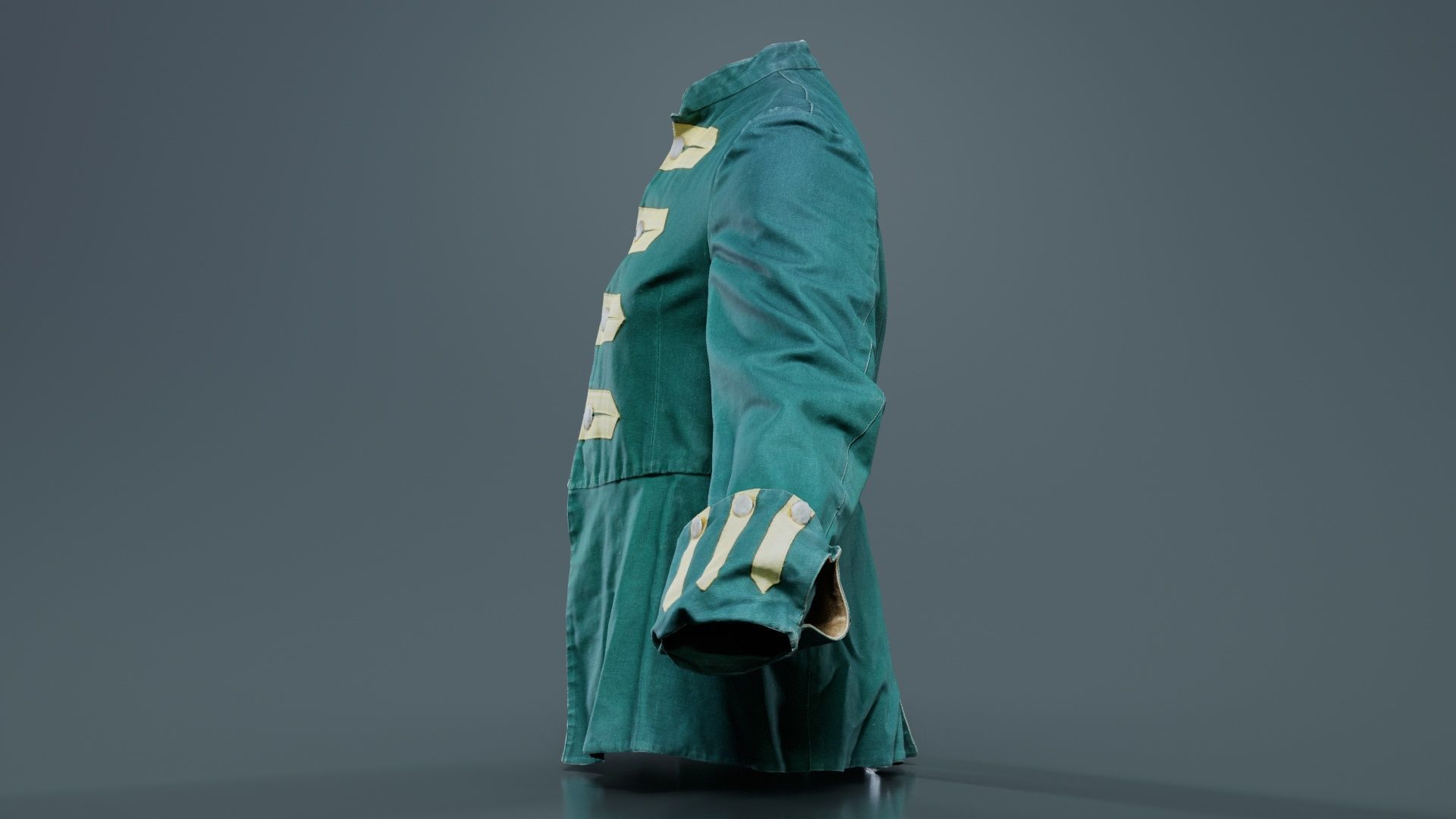 Arrow Jacket Closed Low-poly 3D model_3