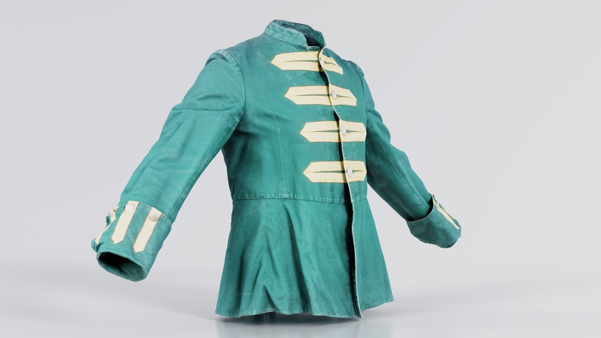 Arrow Jacket Closed Low-poly 3D model_5
