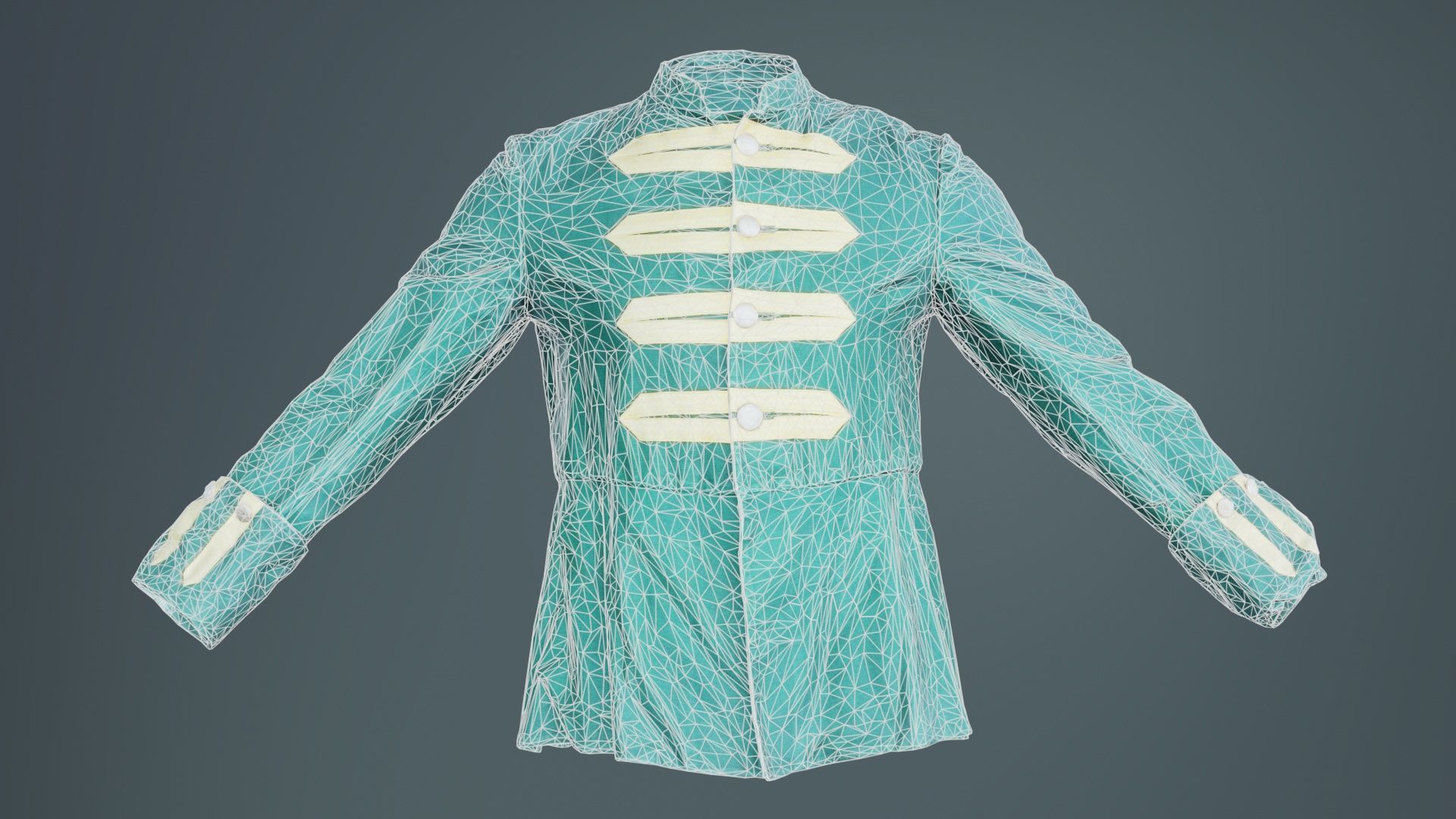 Arrow Jacket Closed Low-poly 3D model_9