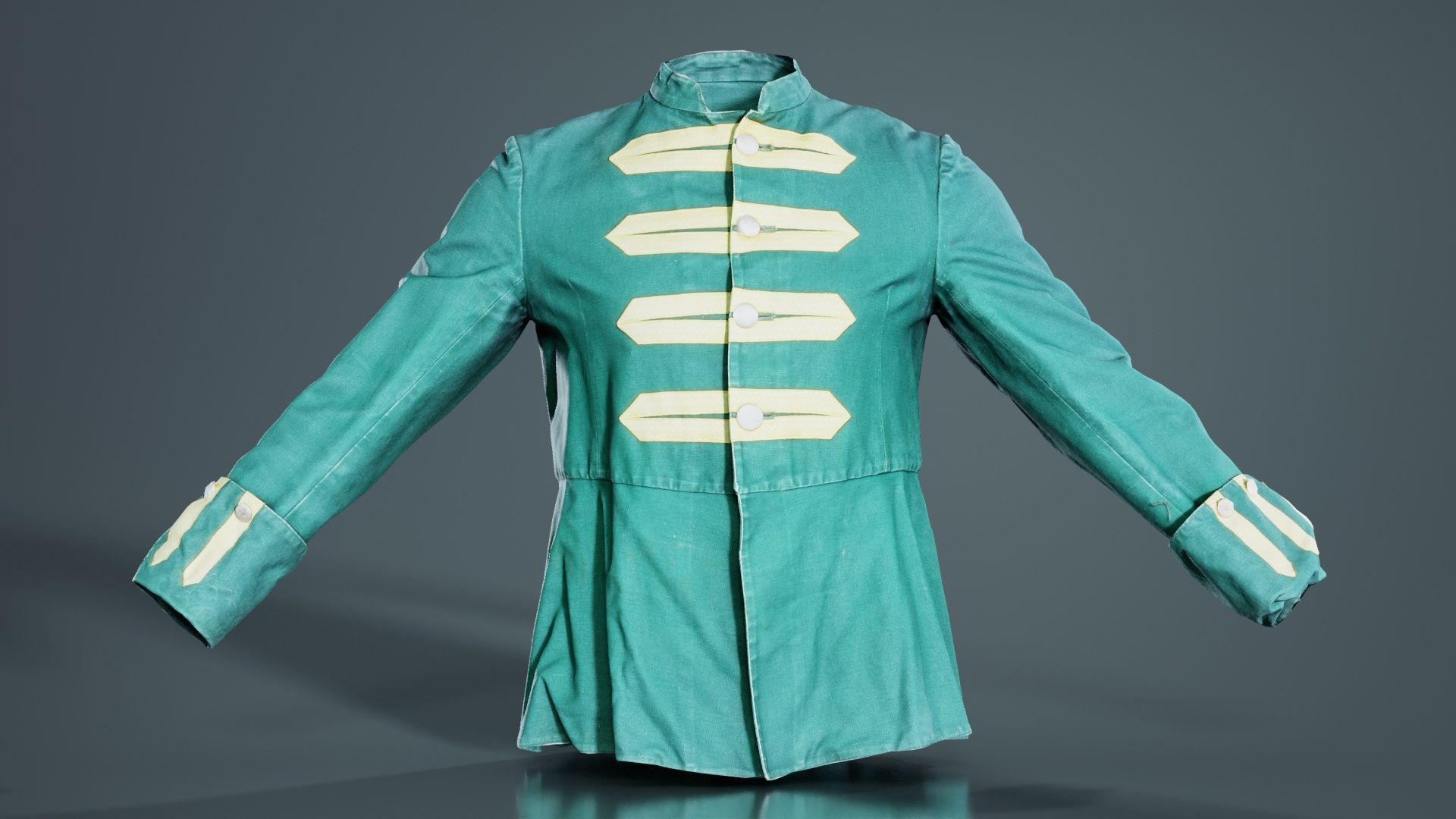 Arrow Jacket Closed Low-poly 3D model_7