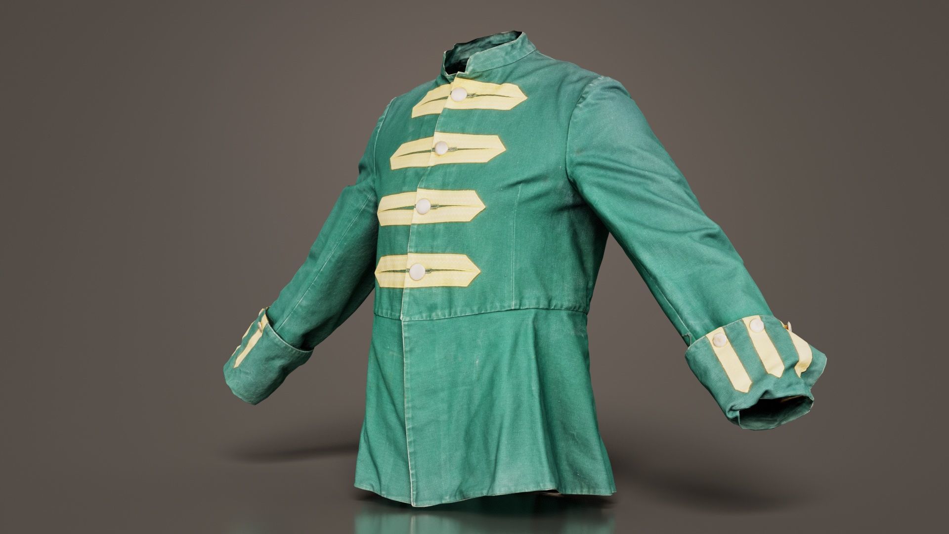 Arrow Jacket Closed Low-poly 3D model_8