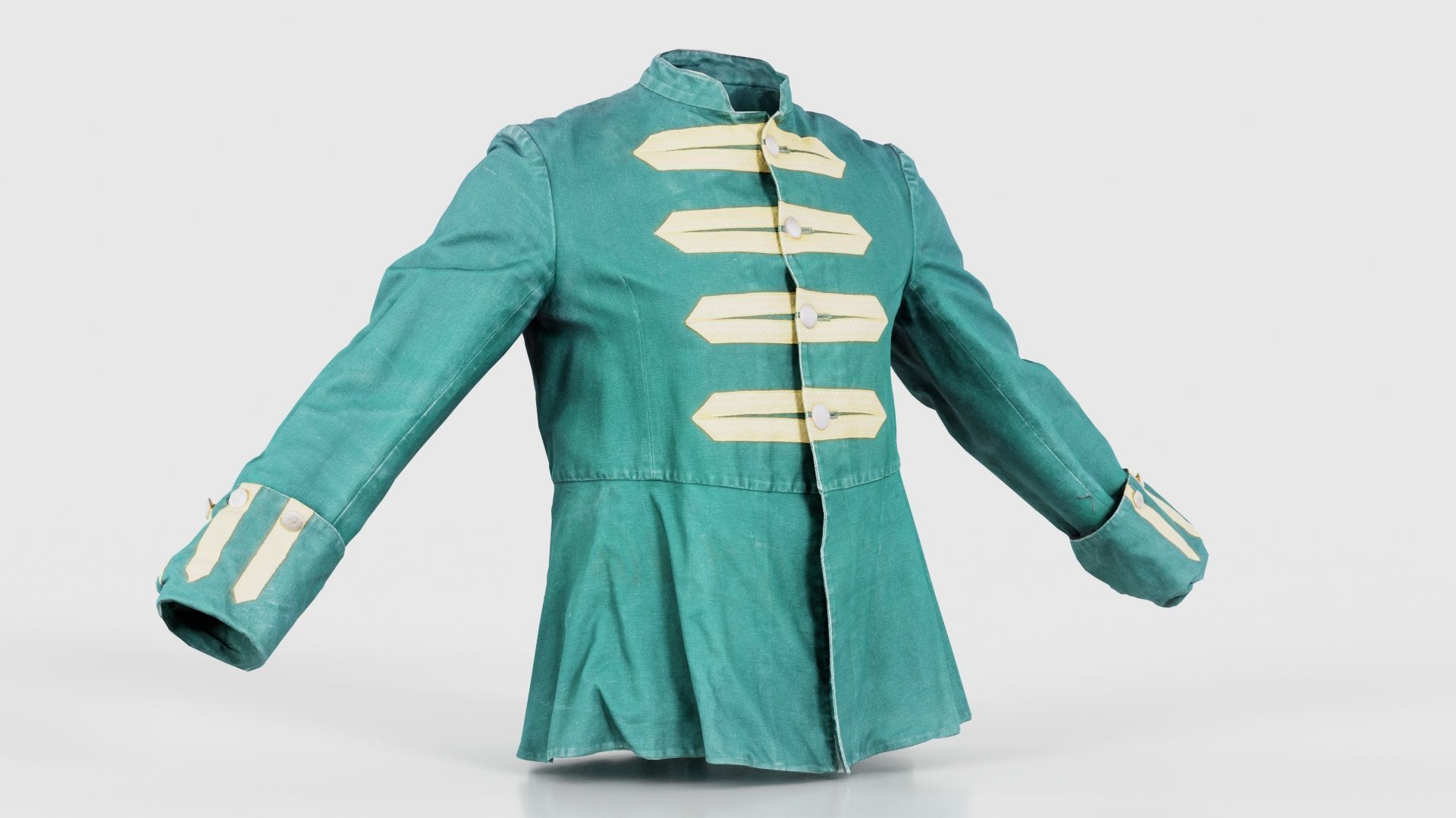 Arrow Jacket Closed Low-poly 3D model_16
