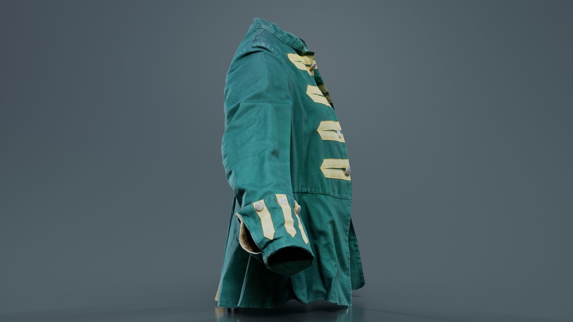 Arrow Jacket Open Low-poly 3D model_2