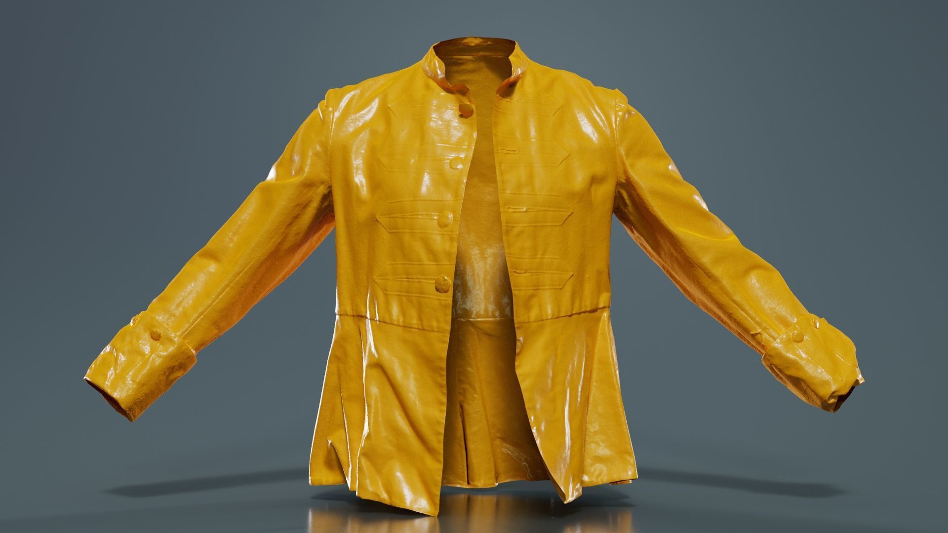 Arrow Jacket Open Low-poly 3D model_12