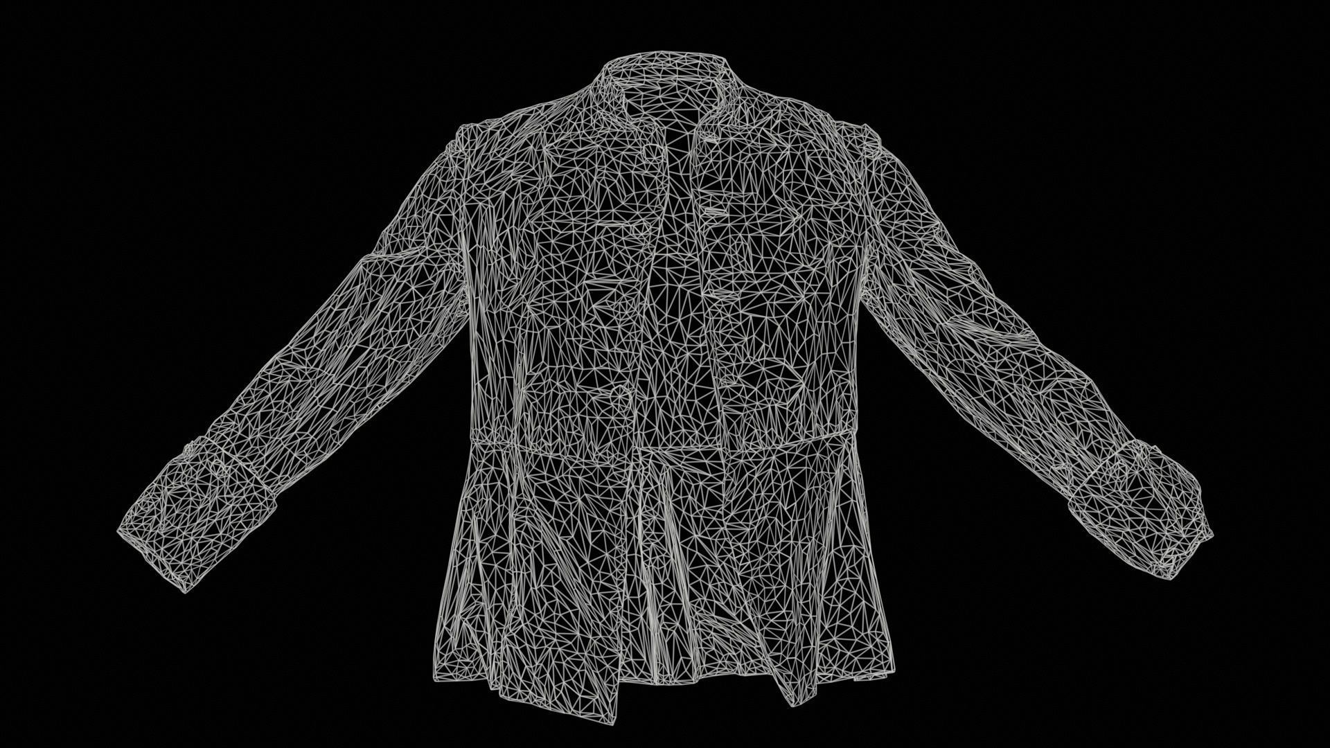 Arrow Jacket Open Low-poly 3D model_11