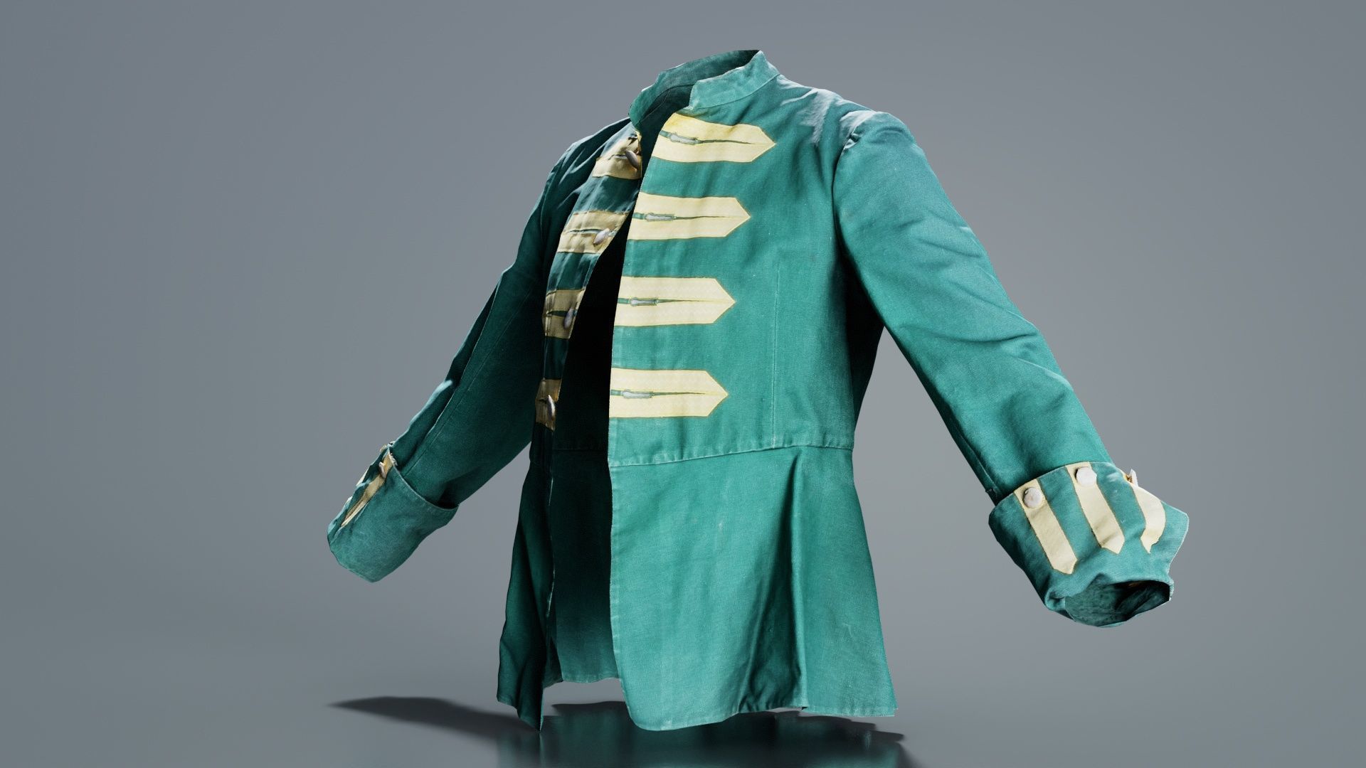 Arrow Jacket Open Low-poly 3D model_1