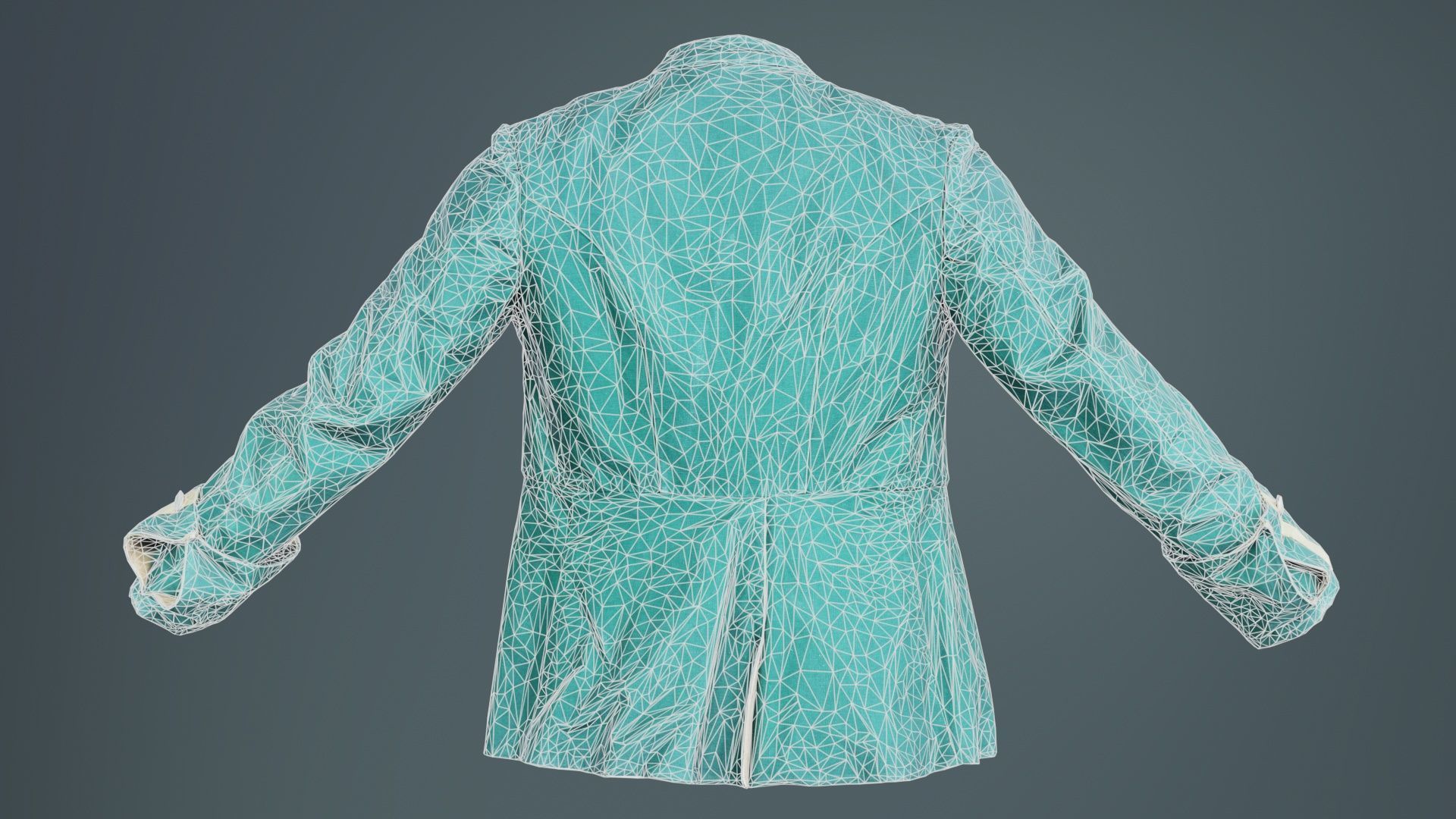 Arrow Jacket Open Low-poly 3D model_10