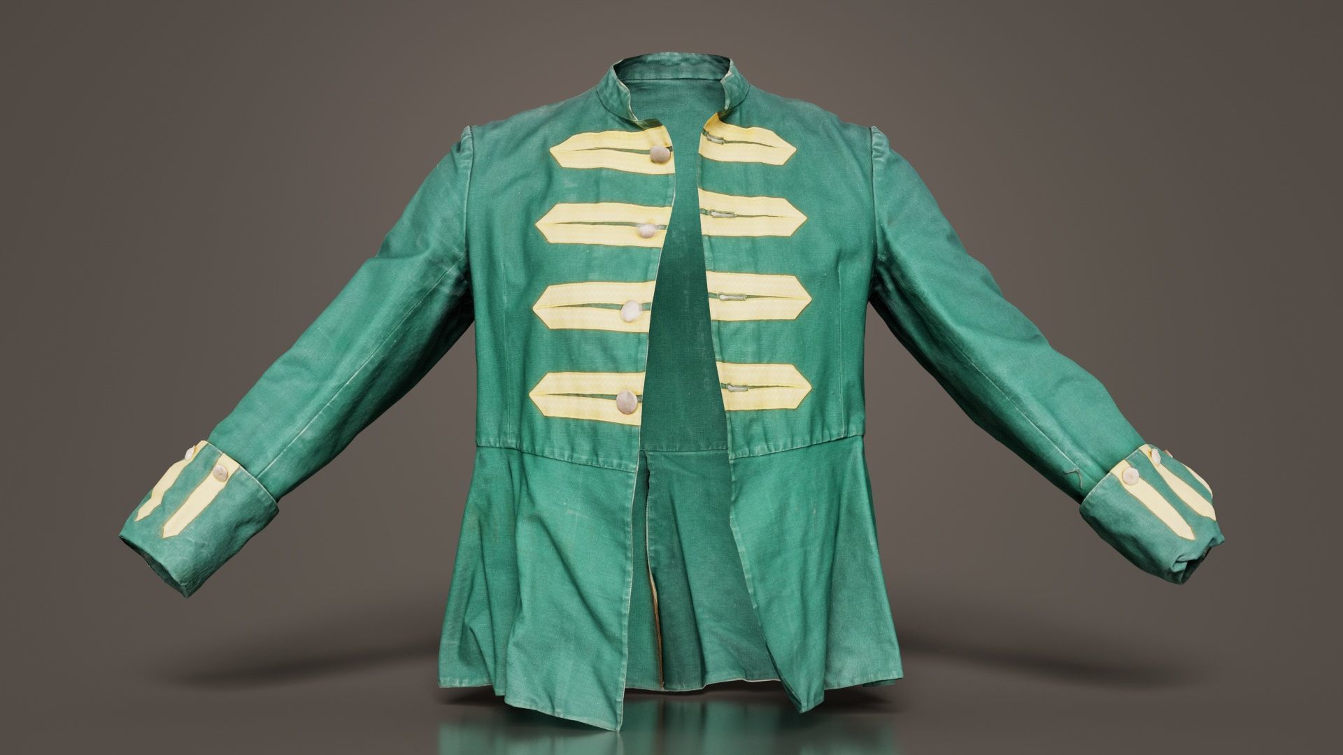 Arrow Jacket Open Low-poly 3D model_4