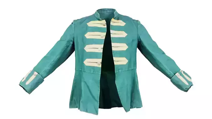 Arrow Jacket Open Low-poly 3D model