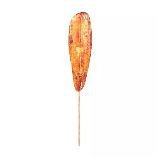 Grilled eel v1 001 Low-poly 3D model