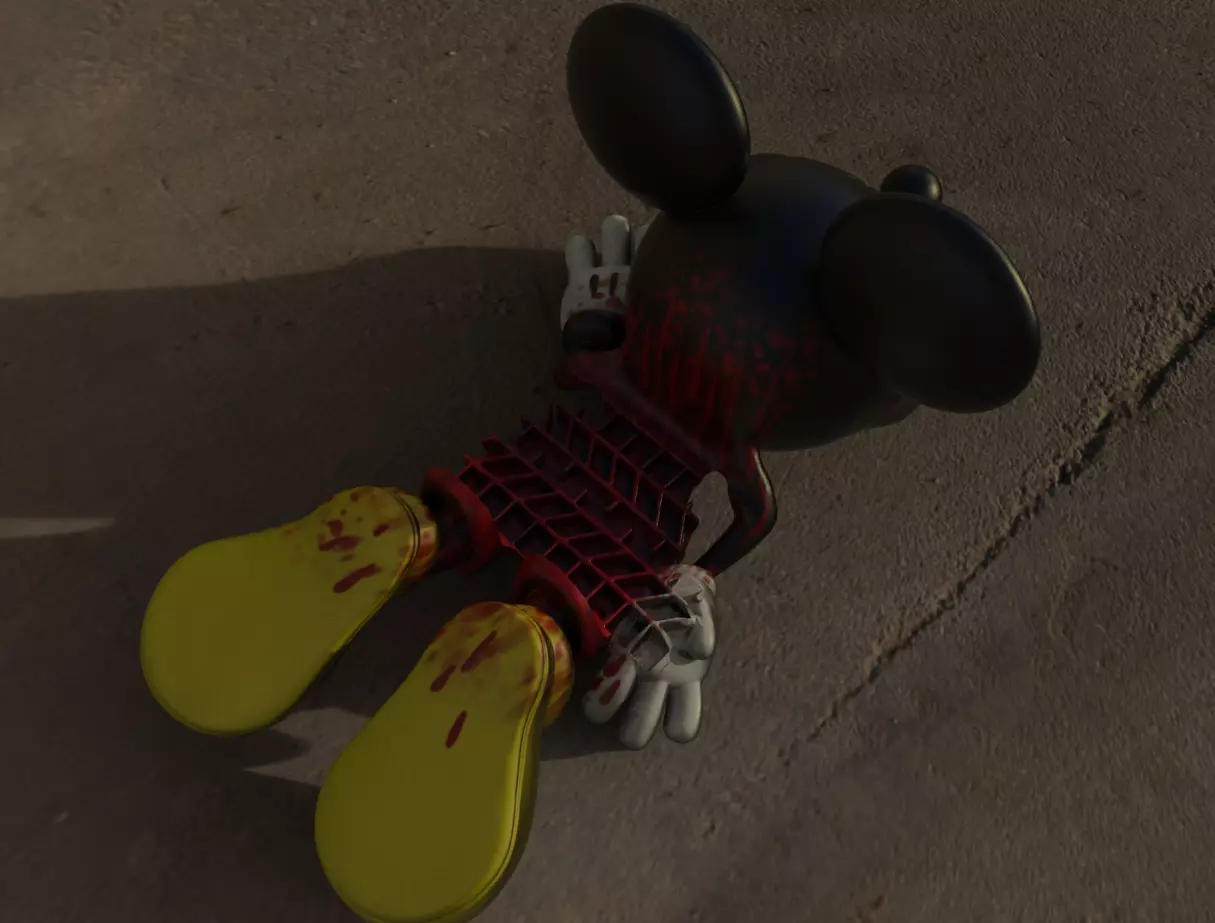 Mickey meets the road - Dead mickey 3D print model_0