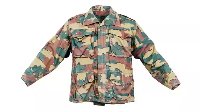 Camouflage Jacket Collar Down
