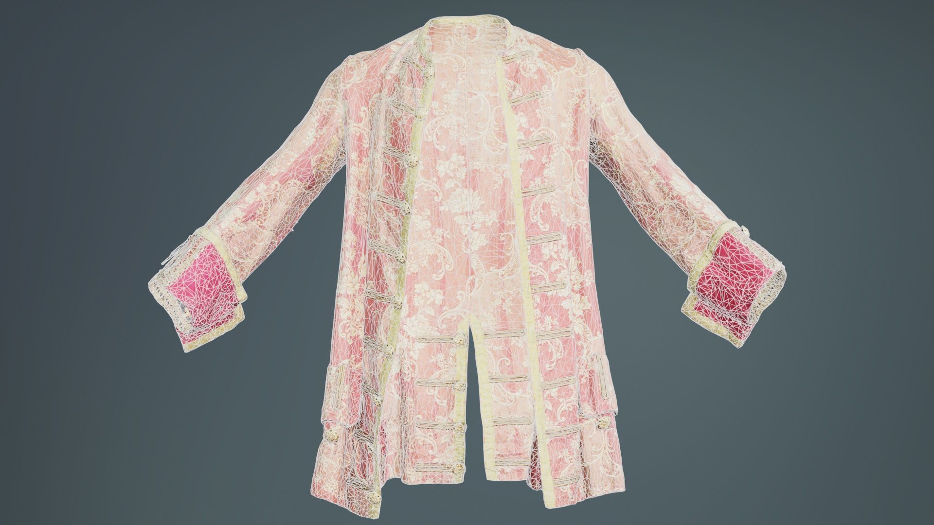 Cloud Jacket Low-poly 3D model_9