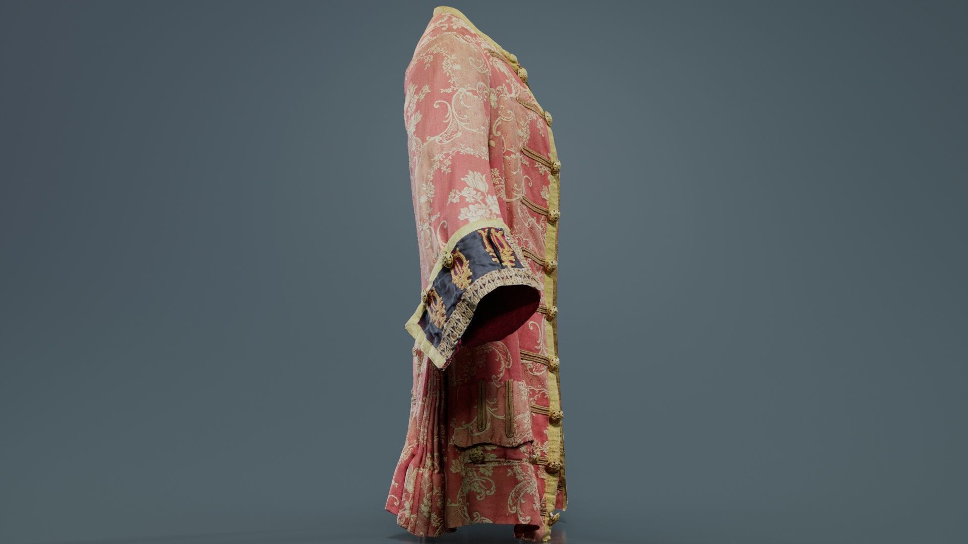 Cloud Jacket Low-poly 3D model_7