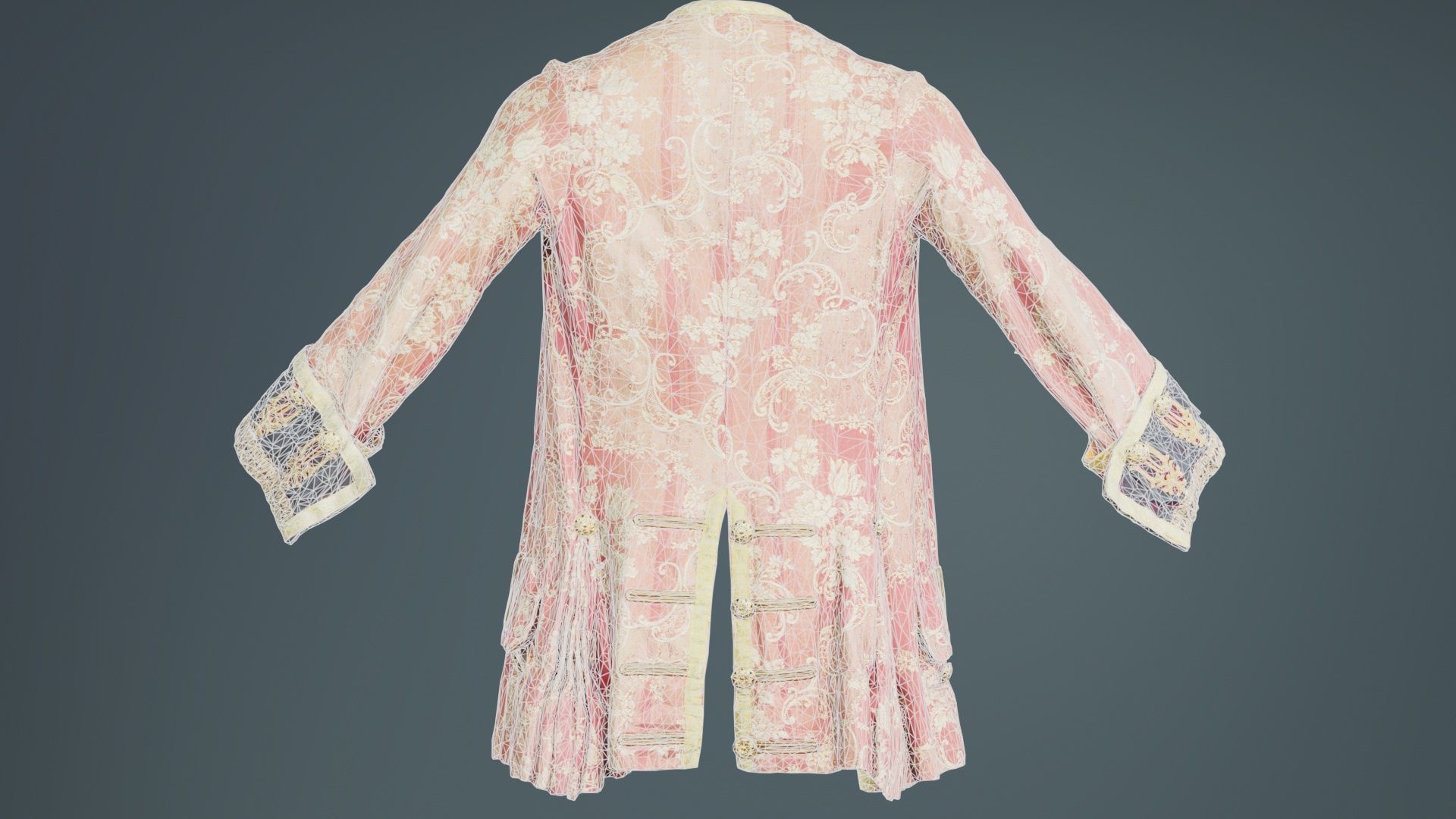 Cloud Jacket Low-poly 3D model_10