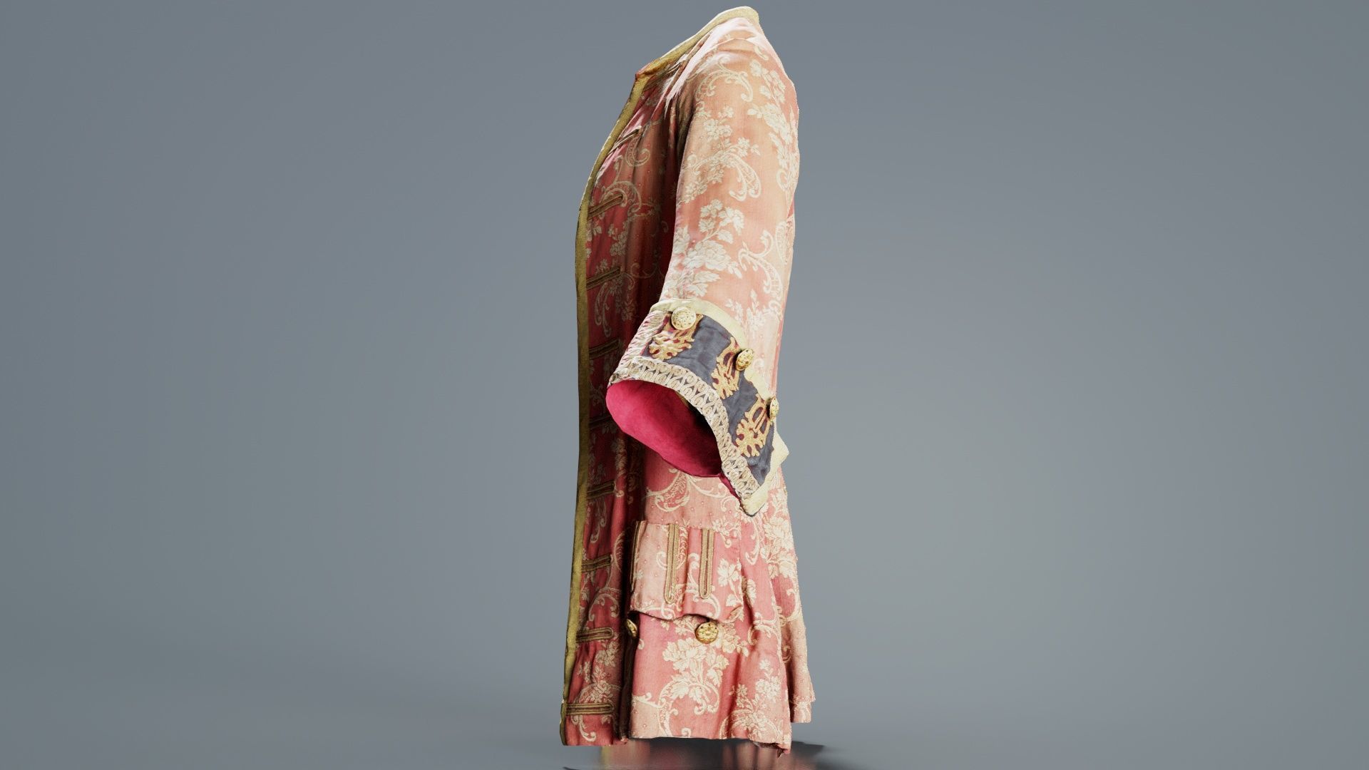 Cloud Jacket Low-poly 3D model_8