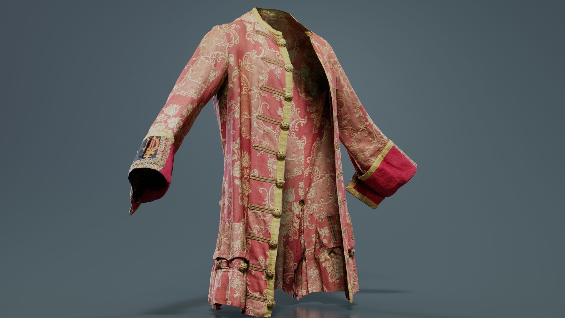 Cloud Jacket Low-poly 3D model_3