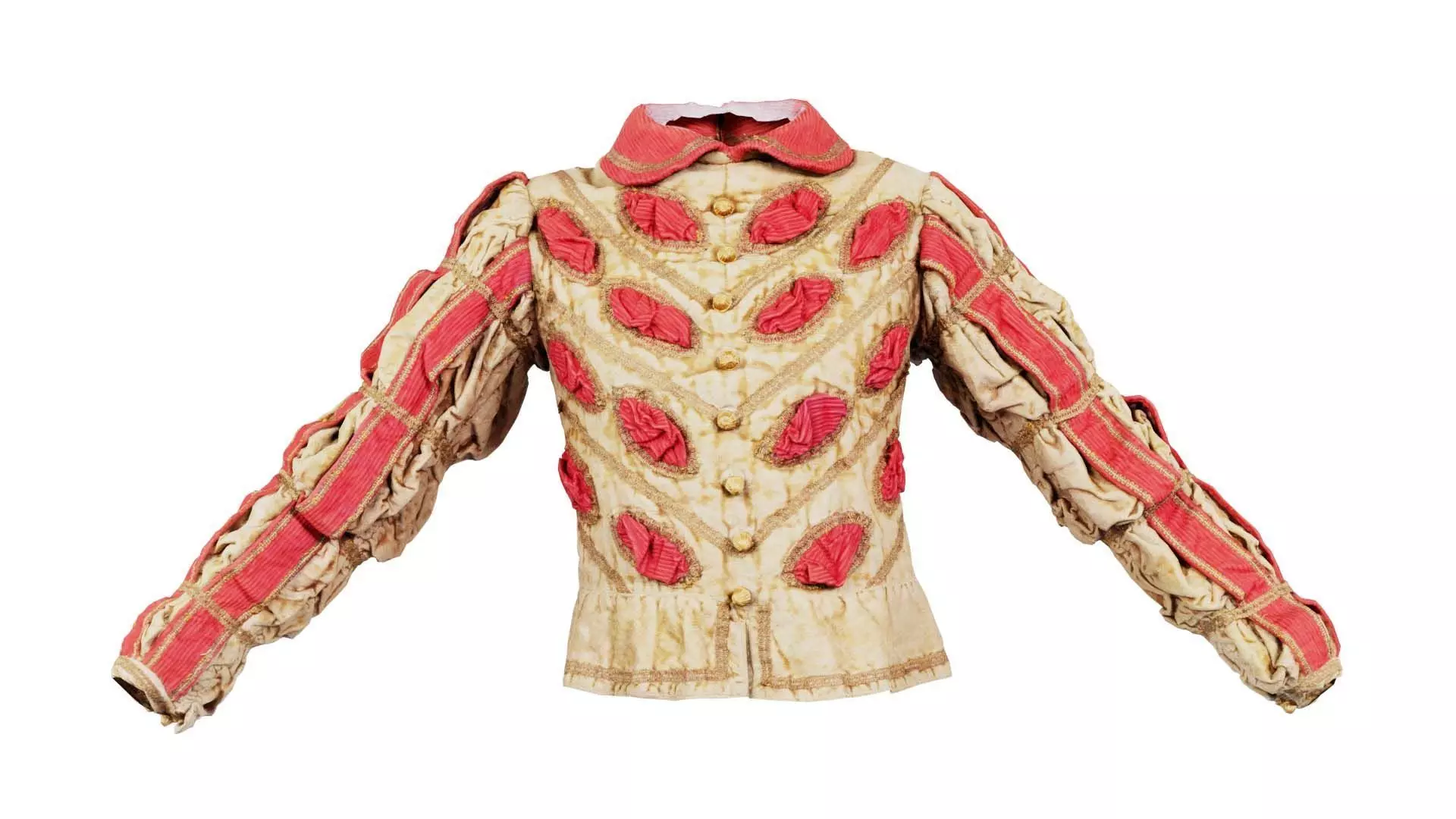 Elegant Knight Jacket Low-poly 3D model