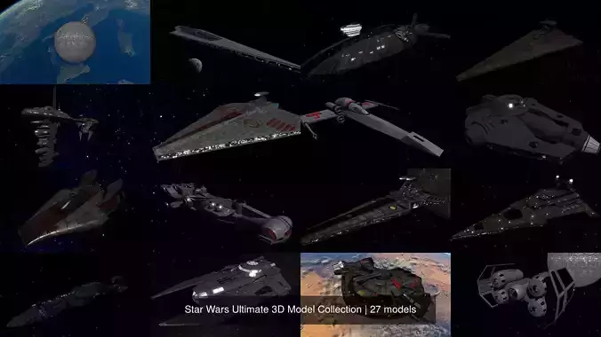 Star Wars Ultimate 3D Model Collection 