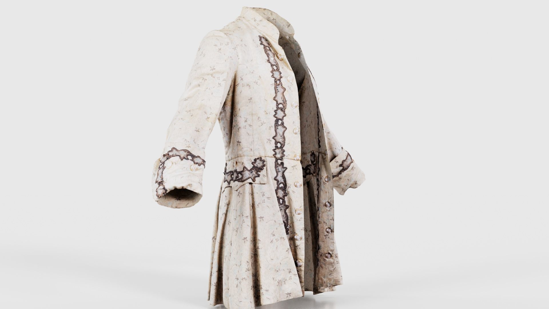 Lace Jacket Low-poly 3D model_17