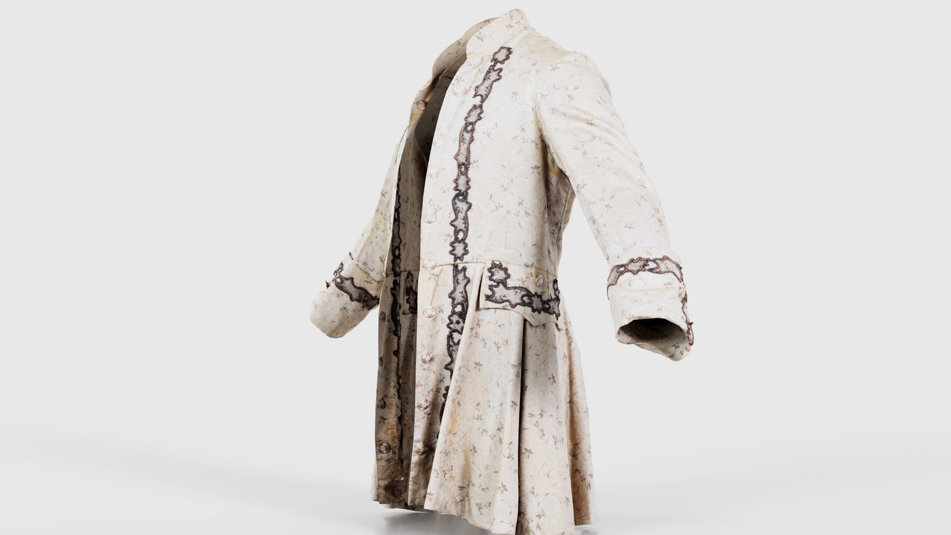 Lace Jacket Low-poly 3D model_25