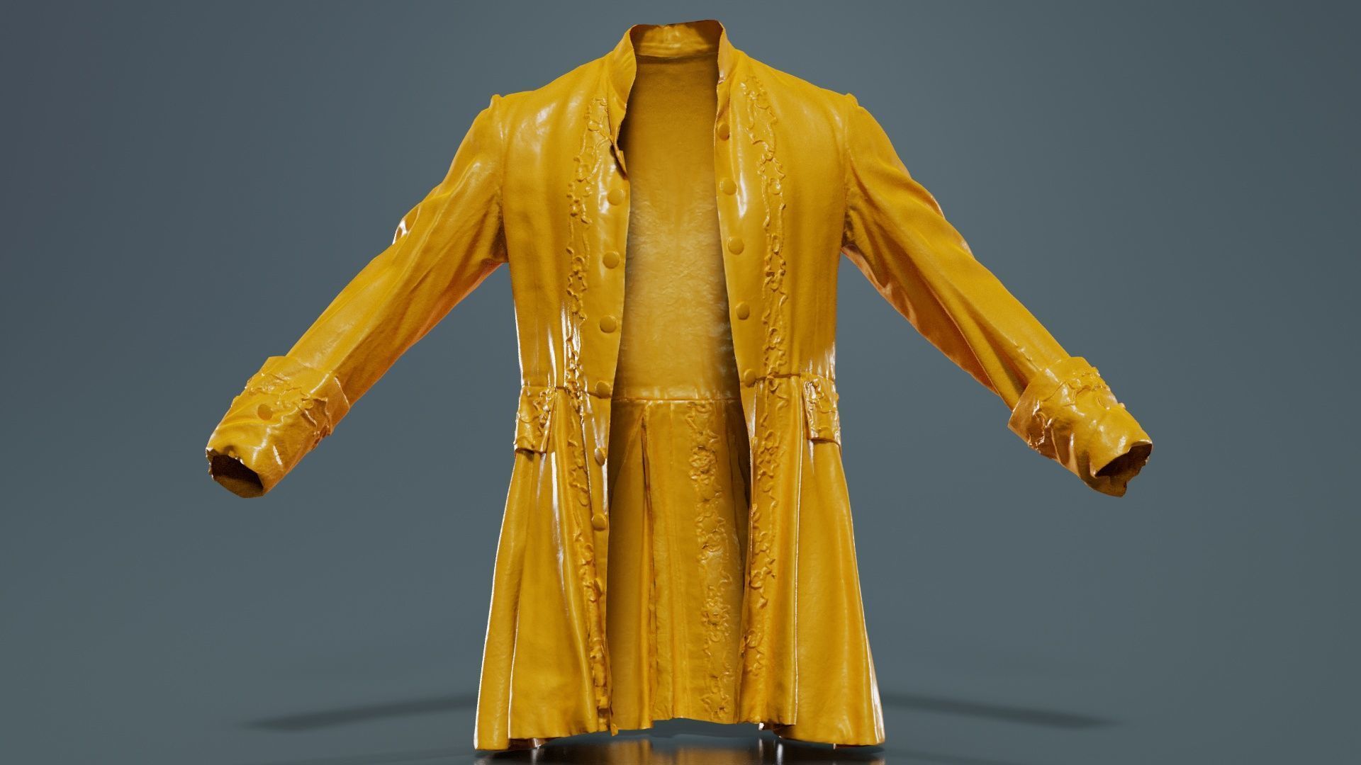 Lace Jacket Low-poly 3D model_12