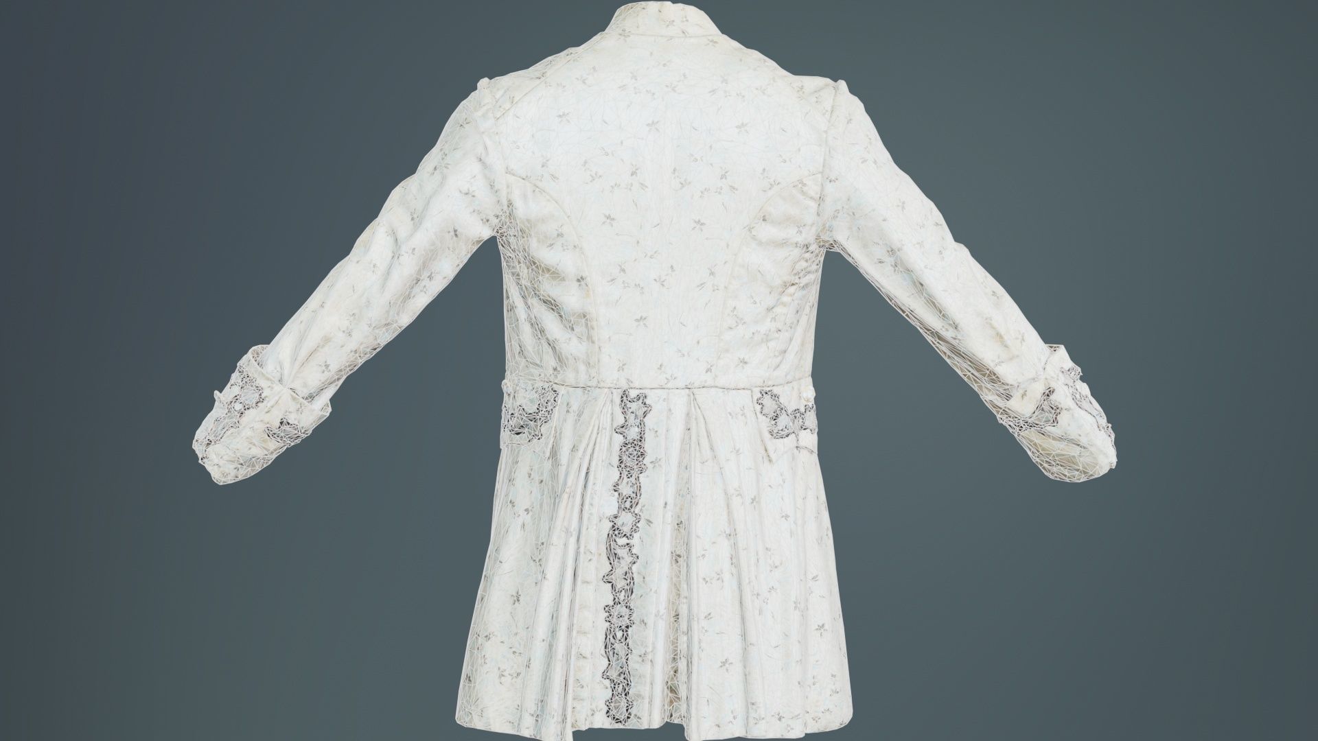 Lace Jacket Low-poly 3D model_10