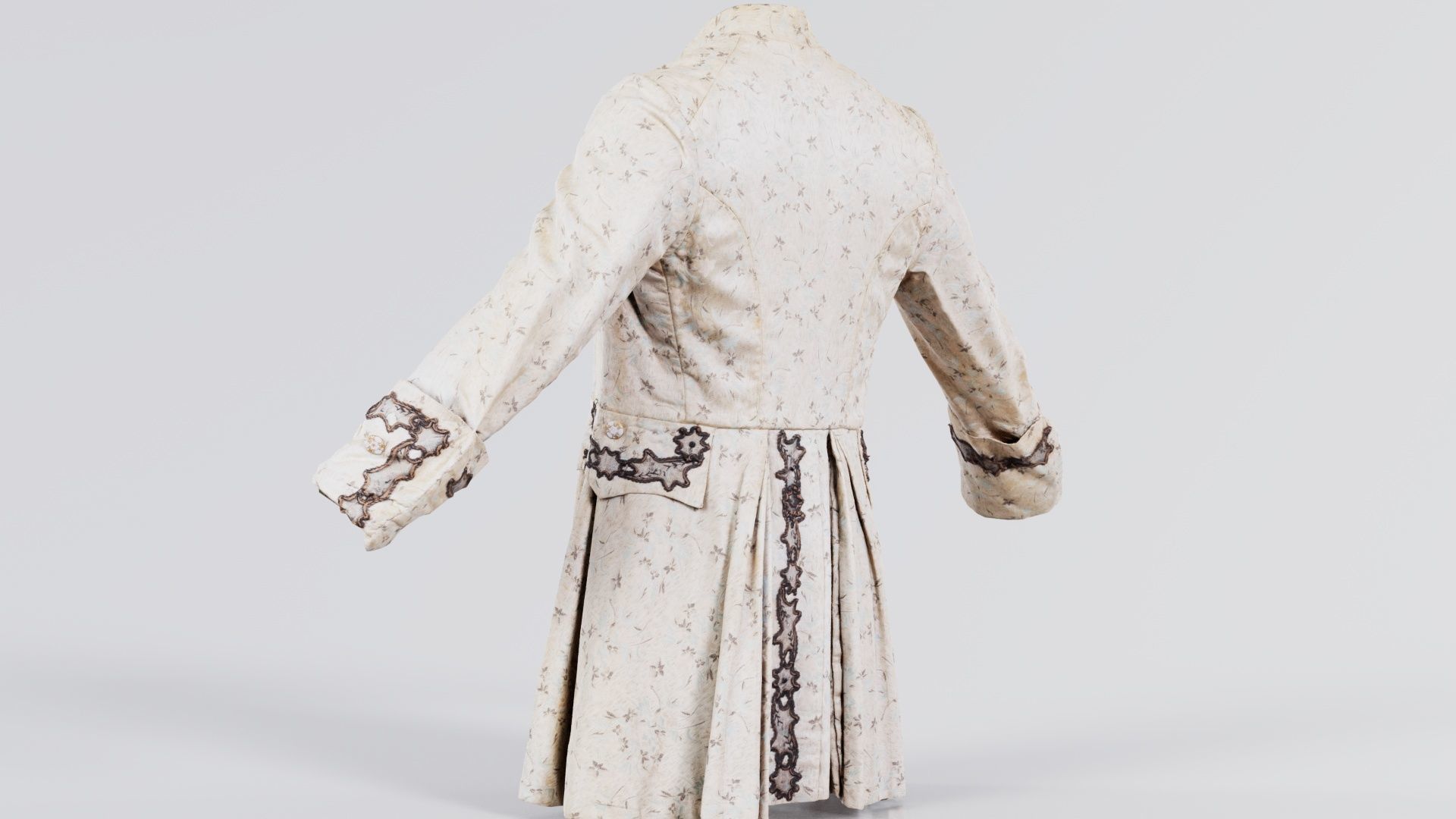 Lace Jacket Low-poly 3D model_3