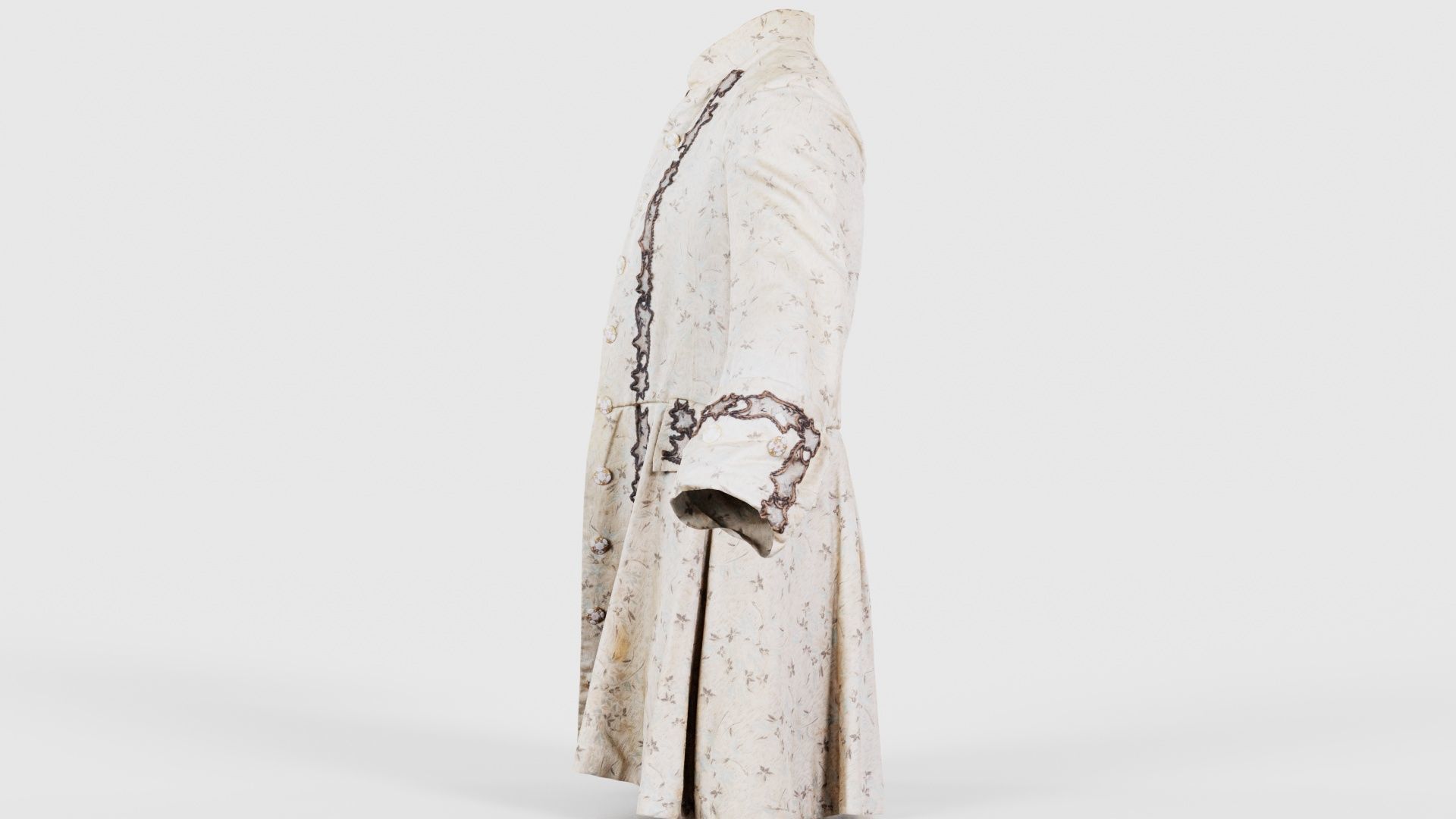 Lace Jacket Low-poly 3D model_24