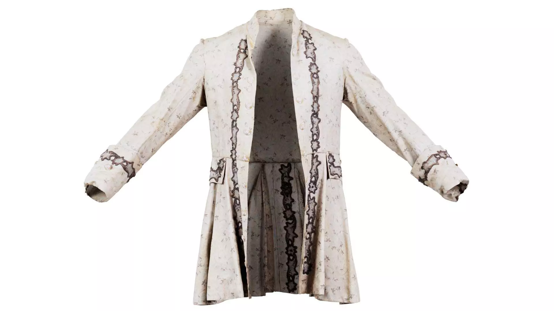 Lace Jacket Low-poly 3D model_0