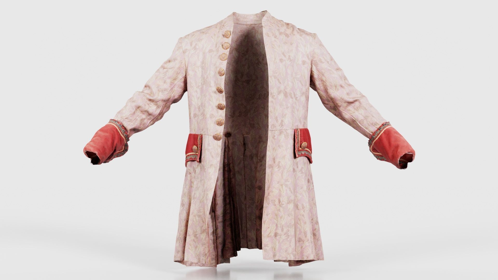 Leaf Jacket Low-poly 3D model_15