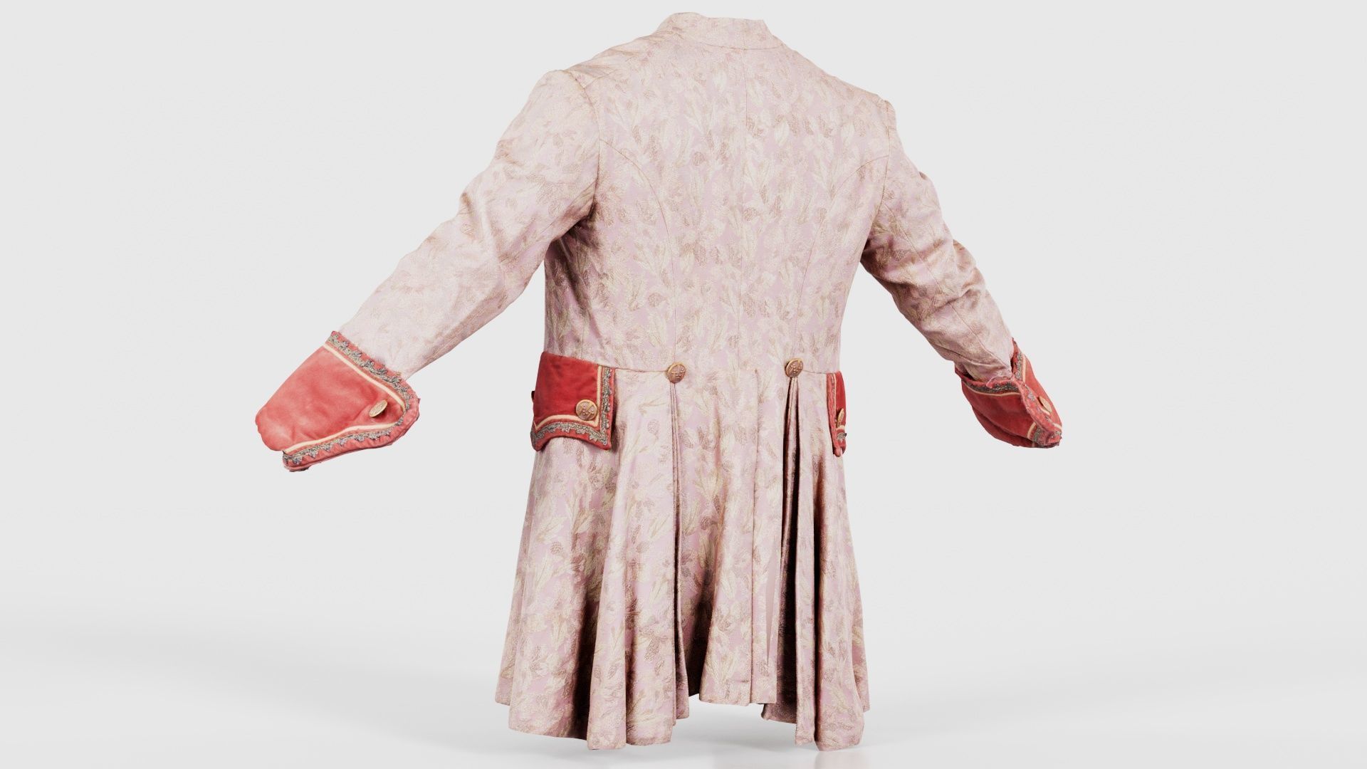 Leaf Jacket Low-poly 3D model_22