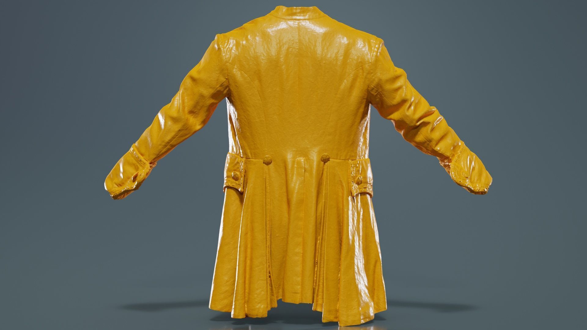 Leaf Jacket Low-poly 3D model_13